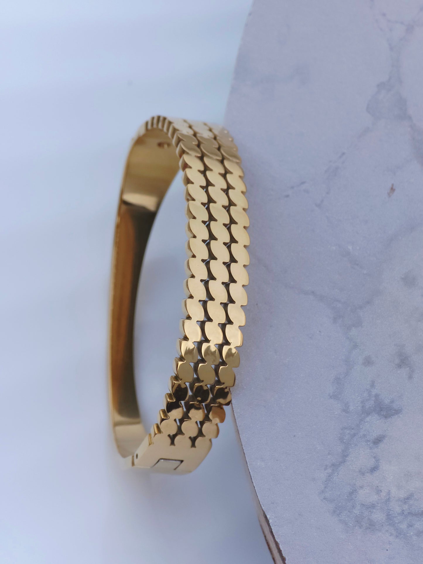 Covent Gold Plated Bracelet Kada | Artisanal Handmade Jewellery - Artisanal Jewellery