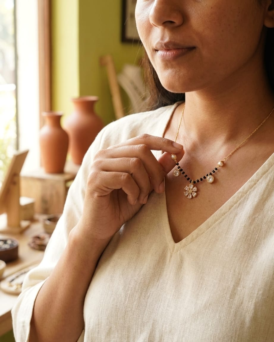 Floral Grace Mangalsutra