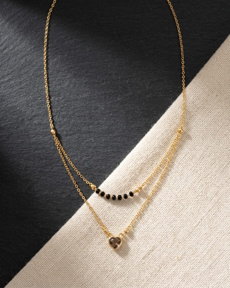 Golden Heart Layered Mangalsutra