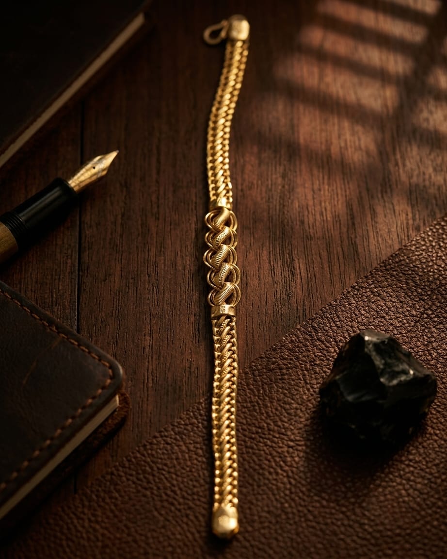 Royal Weave Gold Bracelet
