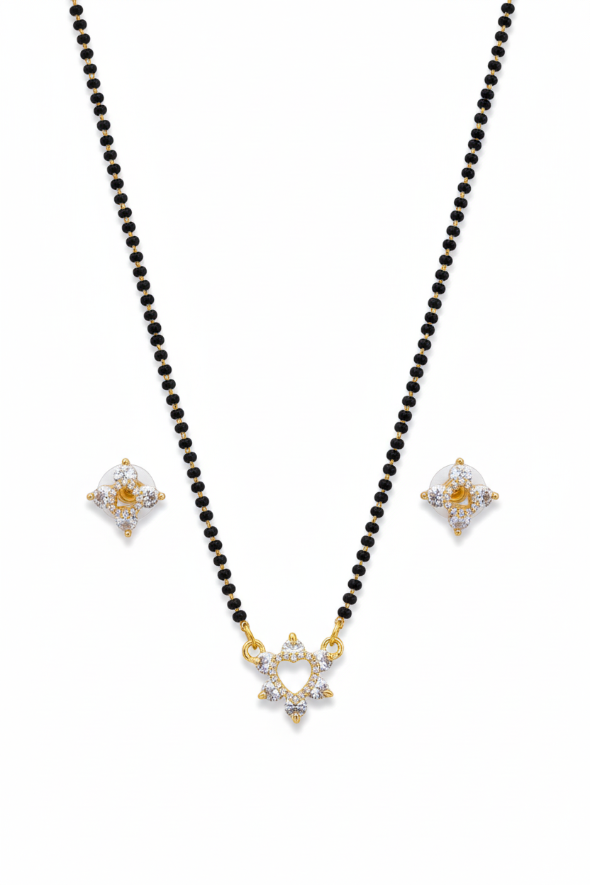 Vidhi 18K Gold-Plated Mangalsutra | Artisanal Handmade Jewellery - Artisanal Jewellery