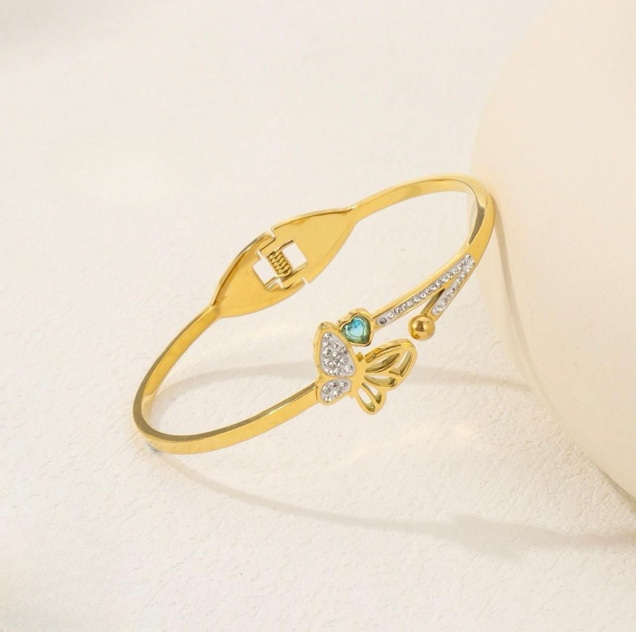 Uravashi 18K Gold Plated Bracelet Kada | Artisanal Handmade Jewellery - Artisanal Jewellery