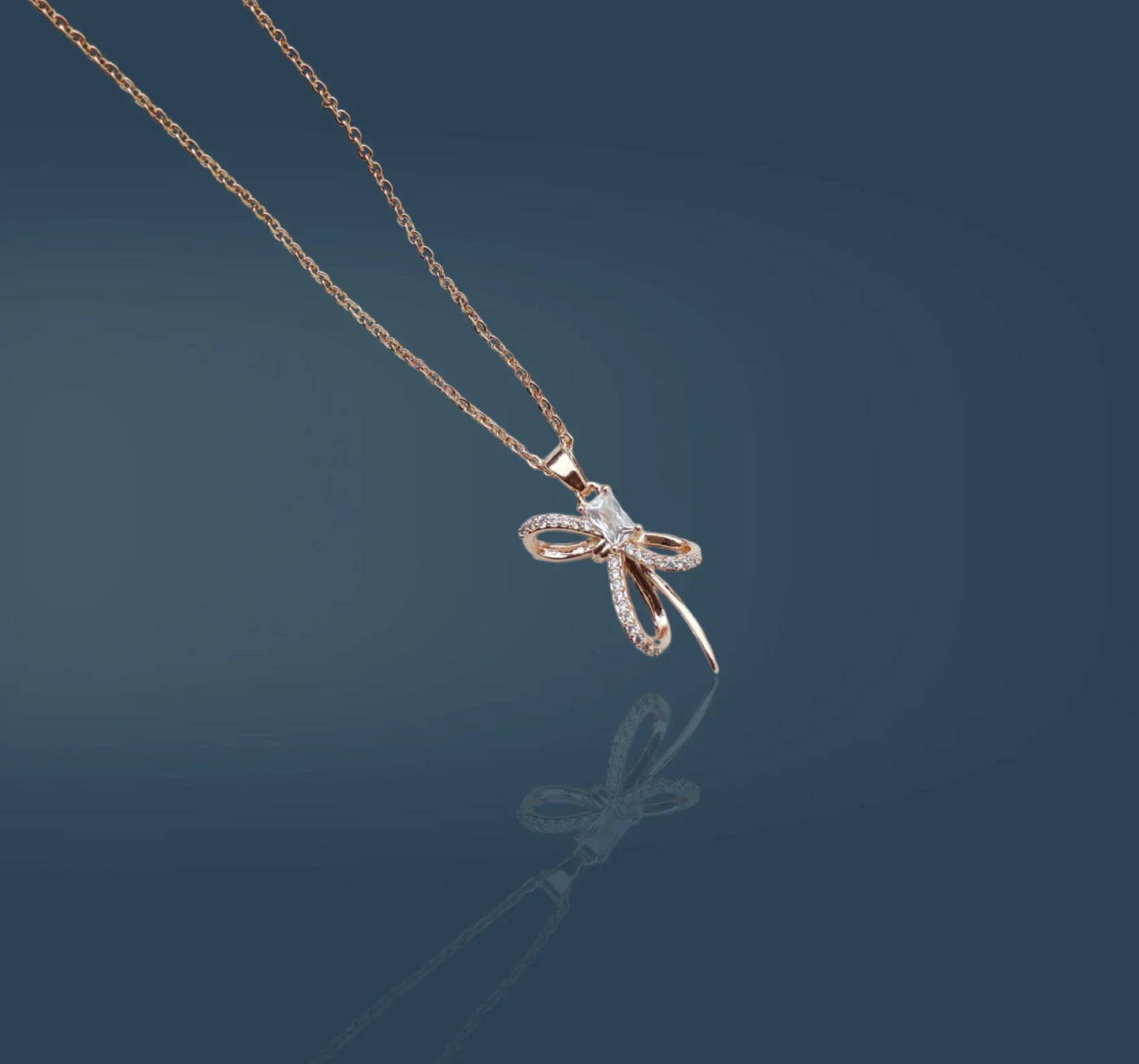 Soliflutter Rosegold Necklace - Artisanal Jewellery