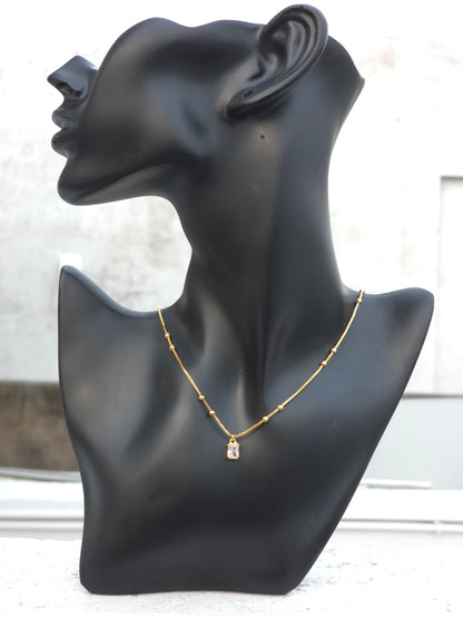 Royel Square 18k Gold plated Nacklace - Artisanal Jewellery