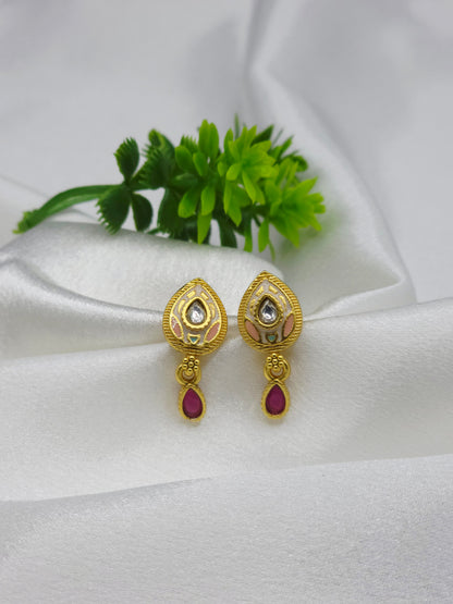 Xuxisa Swarovski Jadtar 18K Gold-Plated Chain-Pendant | Artisanal Jewellery - Artisanal Jewellery