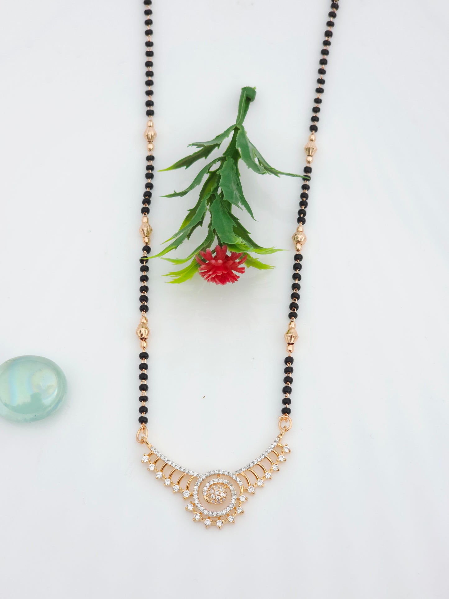 Shakira Rose Gold Mangalsutra | Artisanal Handmade Jewellery - Artisanal Jewellery
