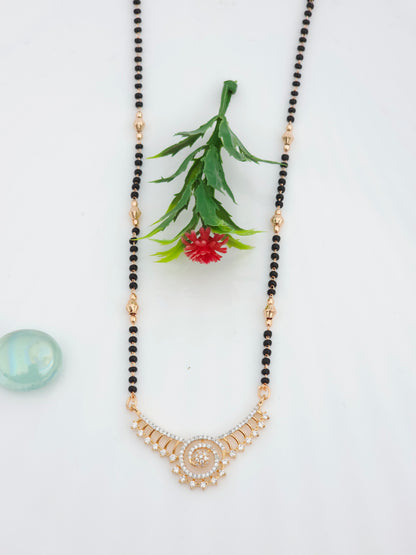 Shakira Rose Gold Mangalsutra | Artisanal Handmade Jewellery - Artisanal Jewellery