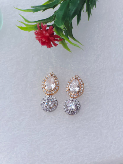 Minimal Studs Rose Gold Mangalsutra | Artisanal Handmade Jewellery - Artisanal Jewellery