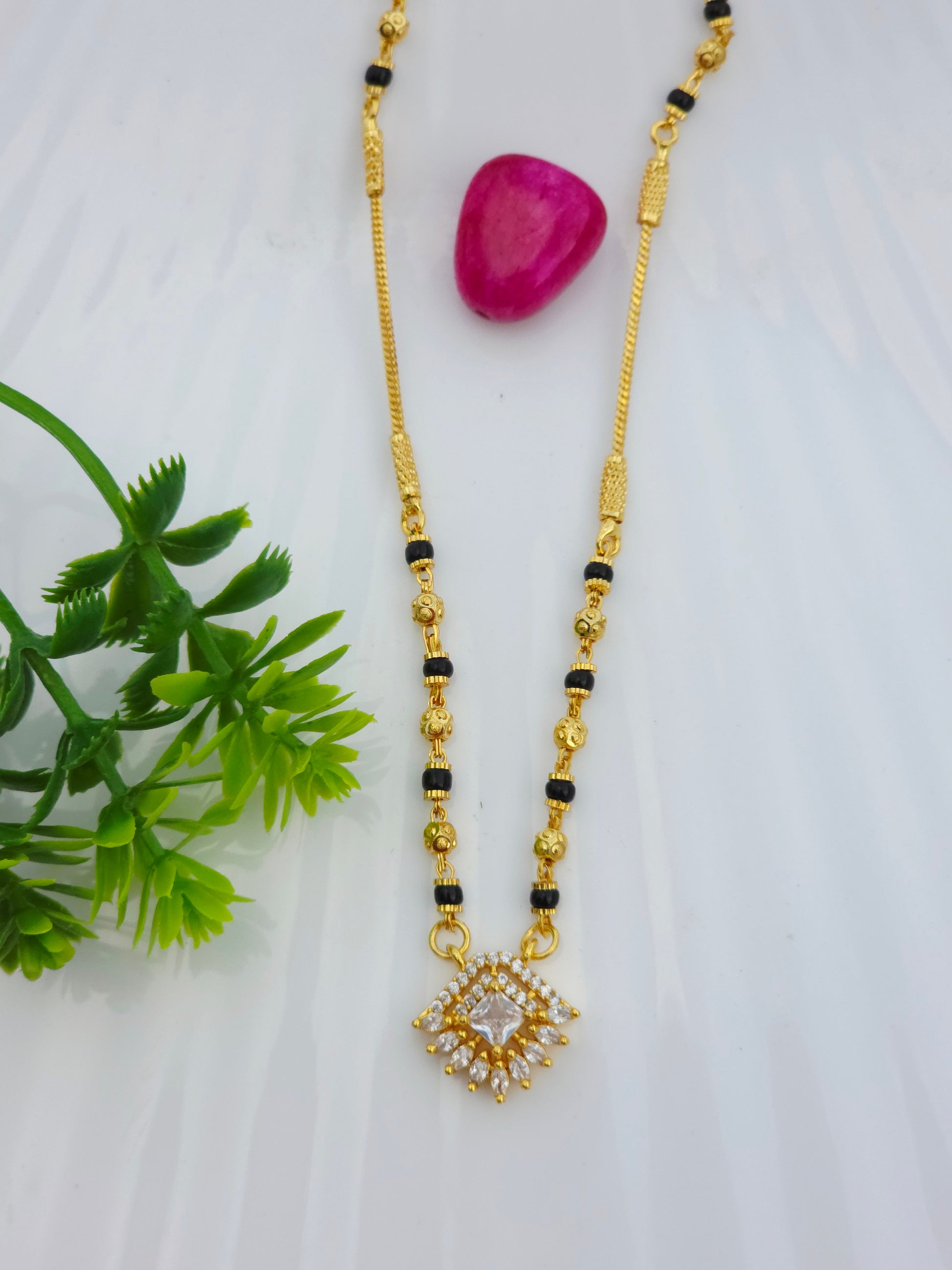 Aanya 18K Gold-Plated Mangalsutra | Artisanal Handmade Jewellery - Artisanal Jewellery