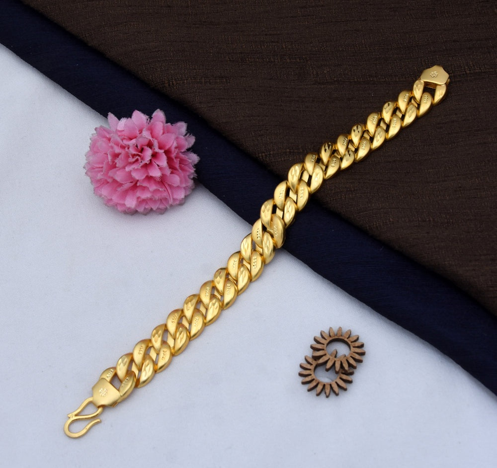 1 Gram Gold Plated Popular Pokal Bracelet for Men