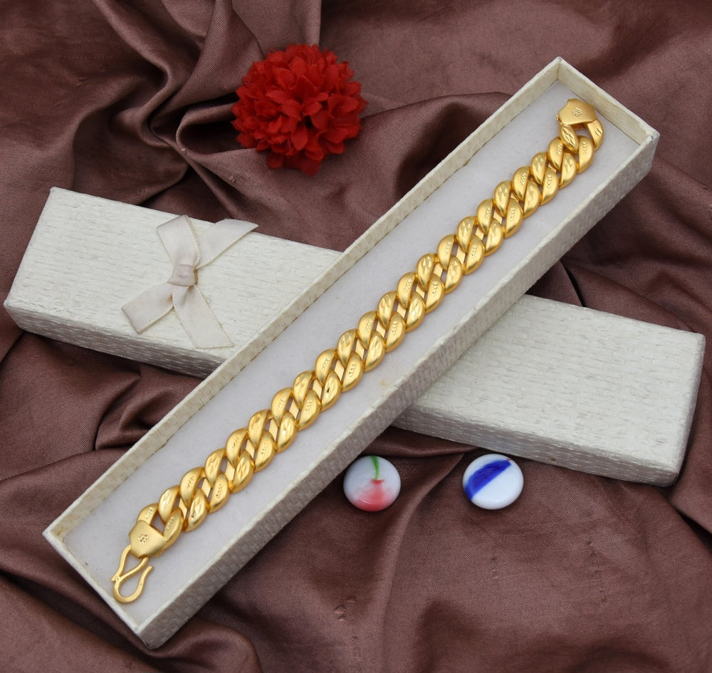 1 Gram Gold Plated Popular Pokal Bracelet for Men