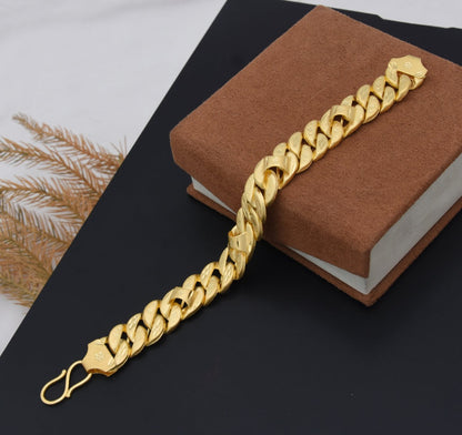 1 Gram Gold Plated Popular Design Pokal Bracelet for Men