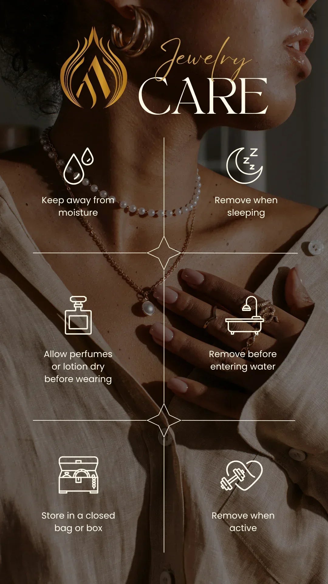 Heart Rose-Gold Necklace - Artisanal Jewellery