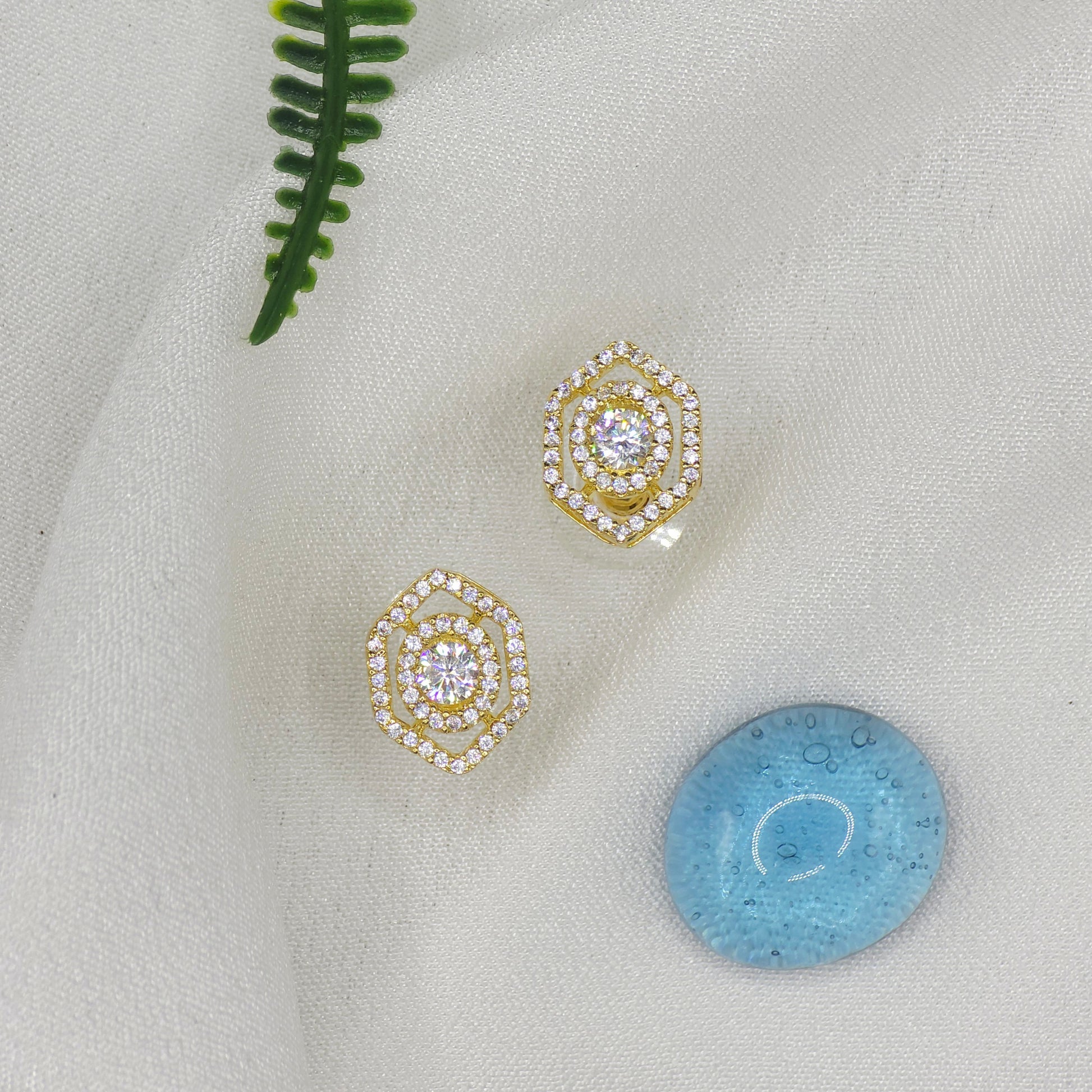 Diamond Chain Pendant 18K Gold-Plated Combo - Artisanal Jewellery