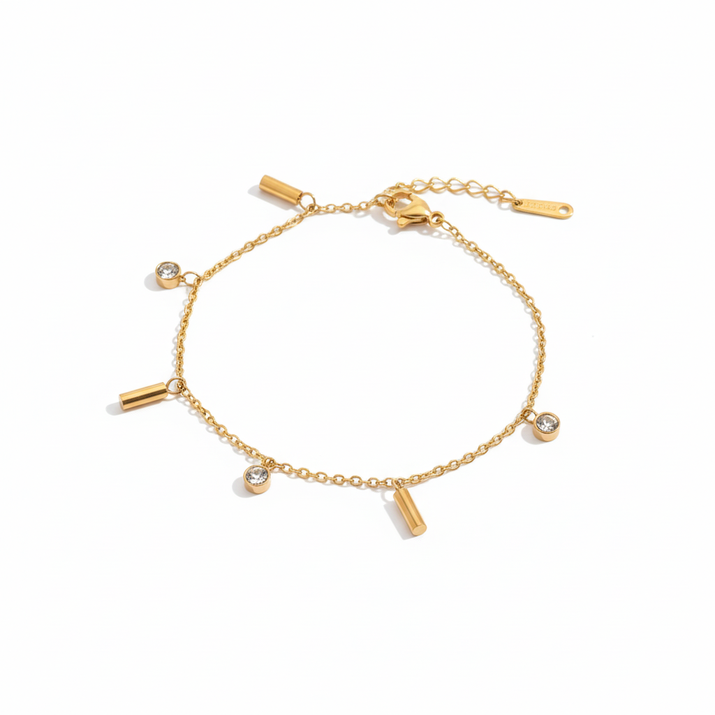 GC Chain Rosegold Plated Bracelet | Artisanal Handmade Jewellery - Artisanal Jewellery
