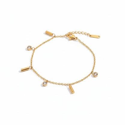 GC Chain Rosegold Plated Bracelet | Artisanal Handmade Jewellery - Artisanal Jewellery