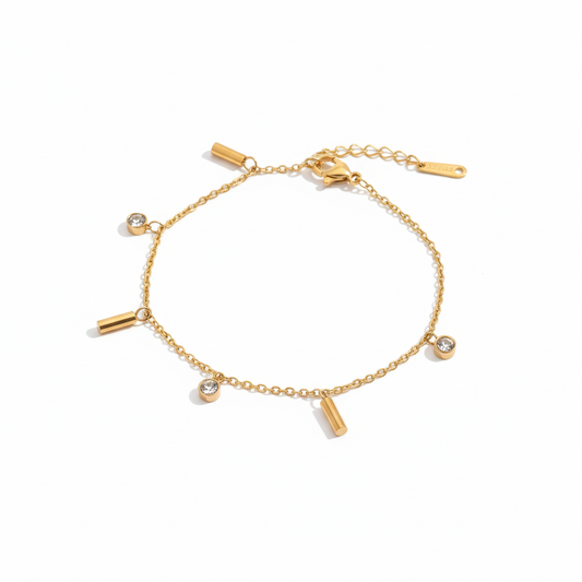 GC Chain Rosegold Plated Bracelet | Artisanal Handmade Jewellery - Artisanal Jewellery