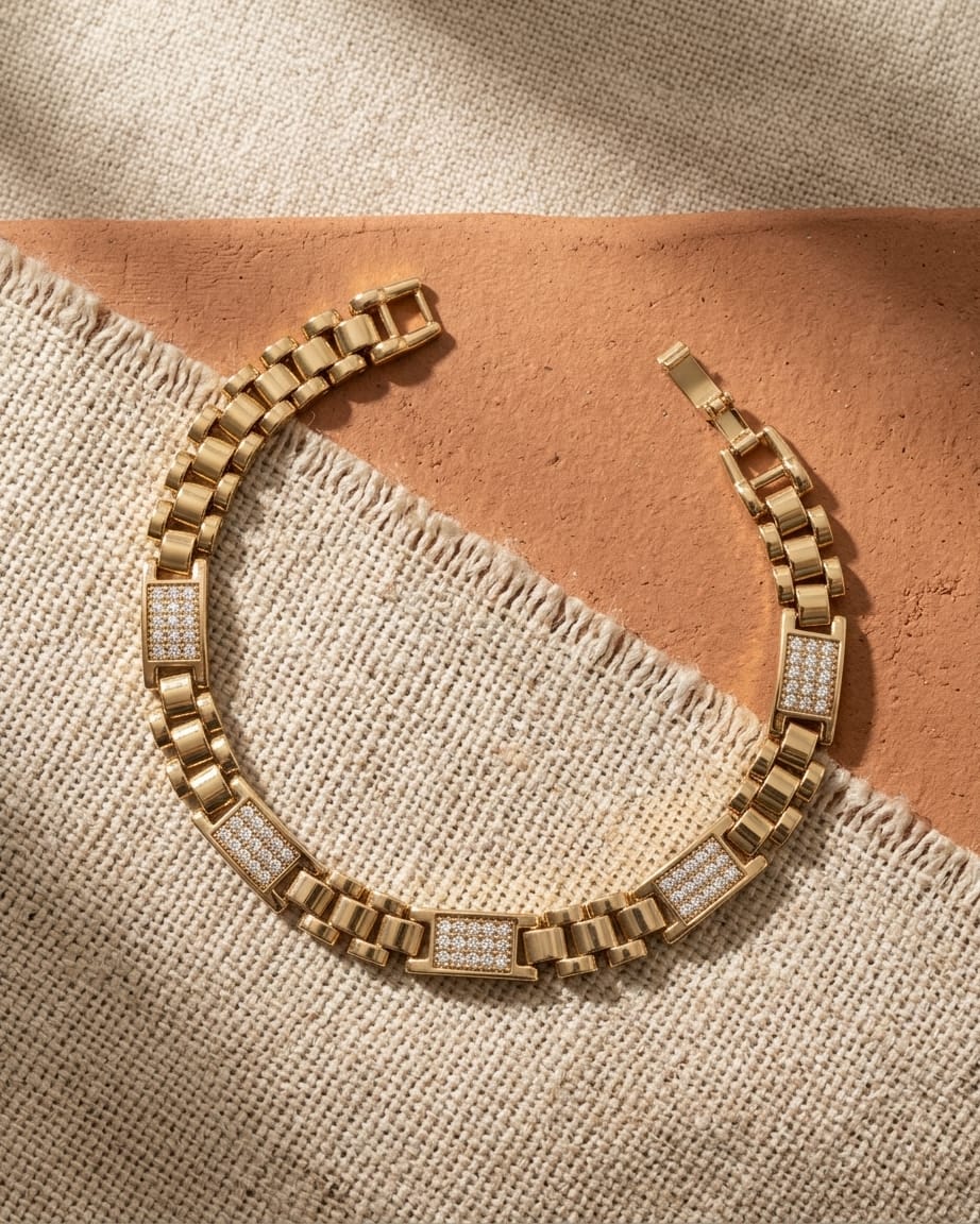 Royal Link Luxe Bracelet – Gold Premium Men’s Chain Bracelet
