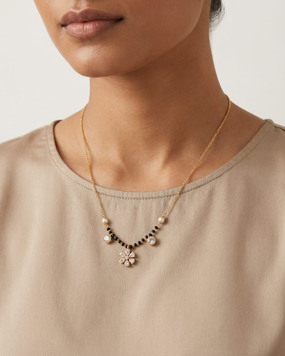 Floral Grace Mangalsutra