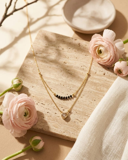 Golden Heart Layered Mangalsutra