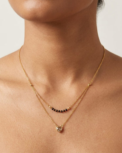 Golden Heart Layered Mangalsutra
