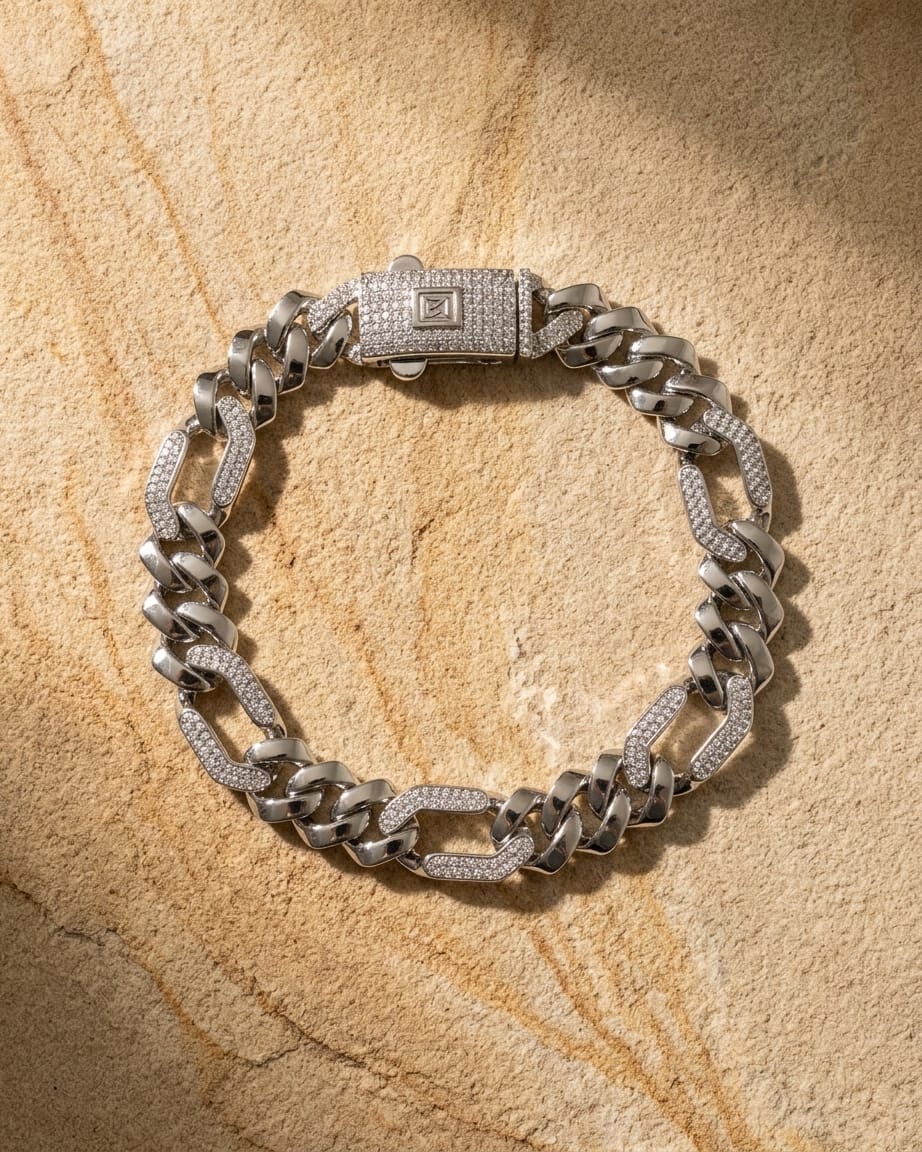 Iced Fusion Chain Bracelet