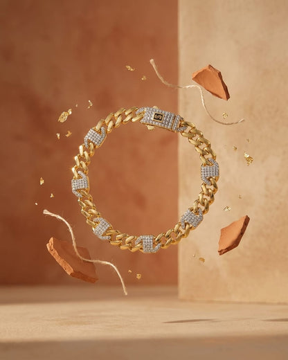 Gold Iced Fusion Cuban Bracelet