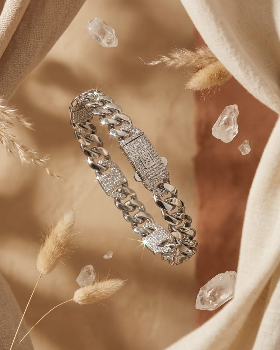 Platinum Luxe Cuban Bracelet