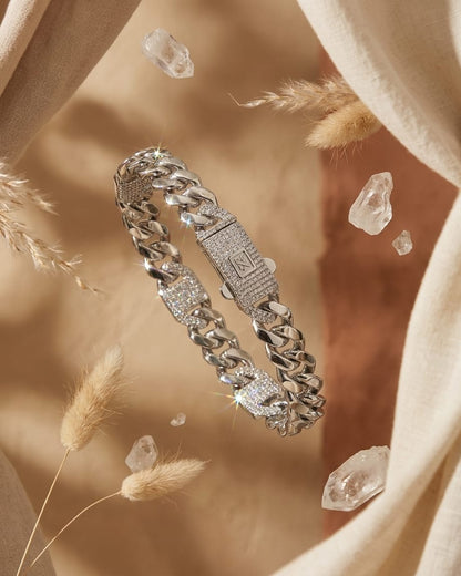 Platinum Luxe Cuban Bracelet
