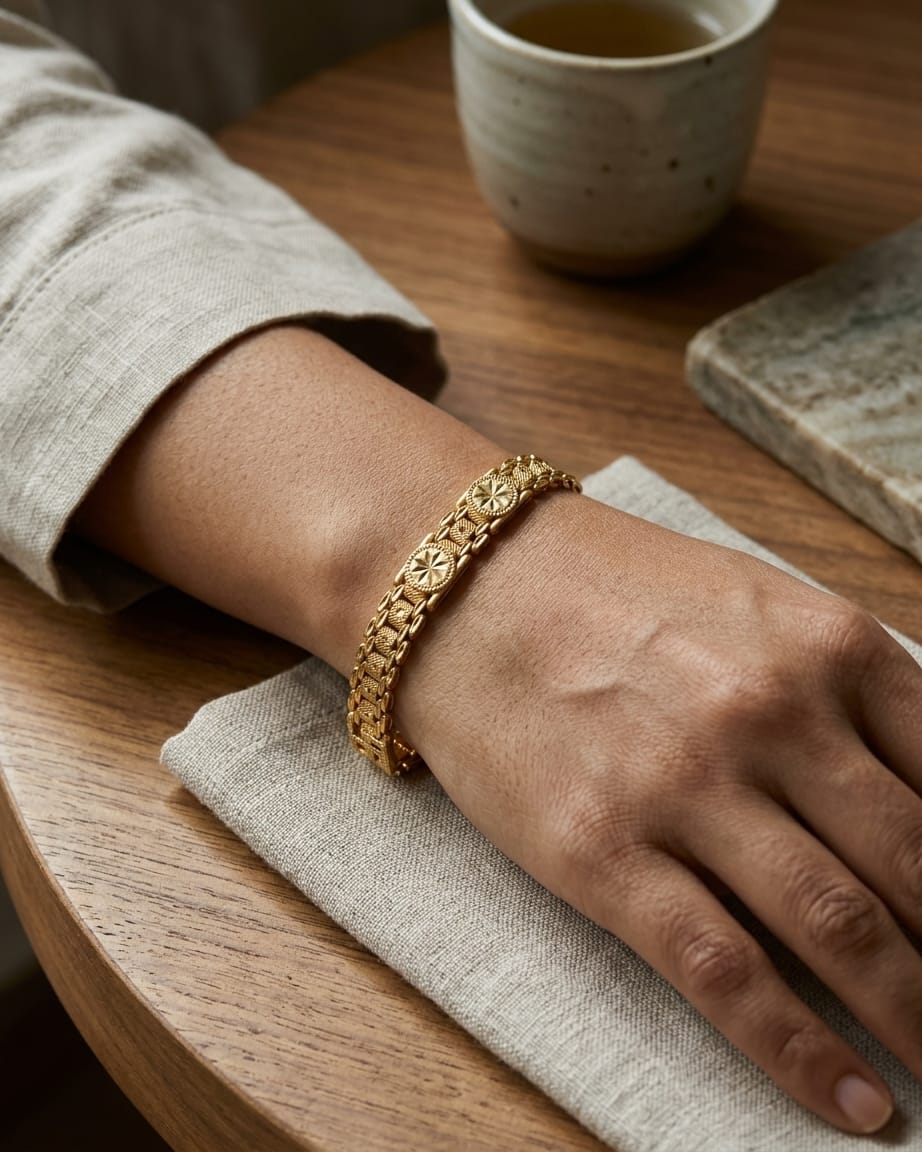 Vintage Royal Gold Heritage Bracelet
