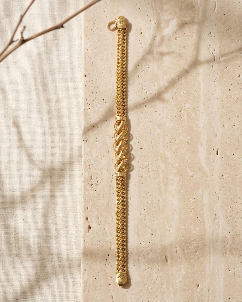 Royal Weave Gold Bracelet