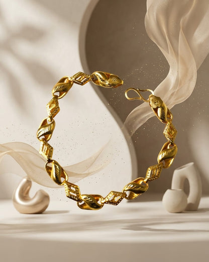 Royal Orbit Gold Bracelet