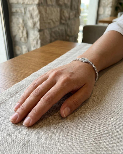 Iced Tennis Chain Bracelet