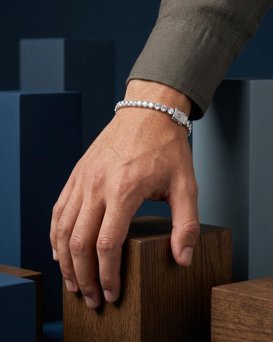 Iced Tennis Chain Bracelet