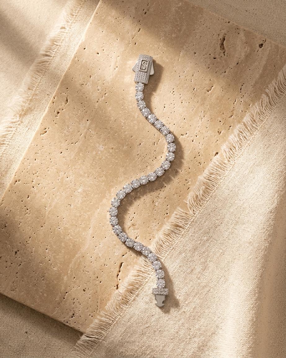 Iced Tennis Chain Bracelet