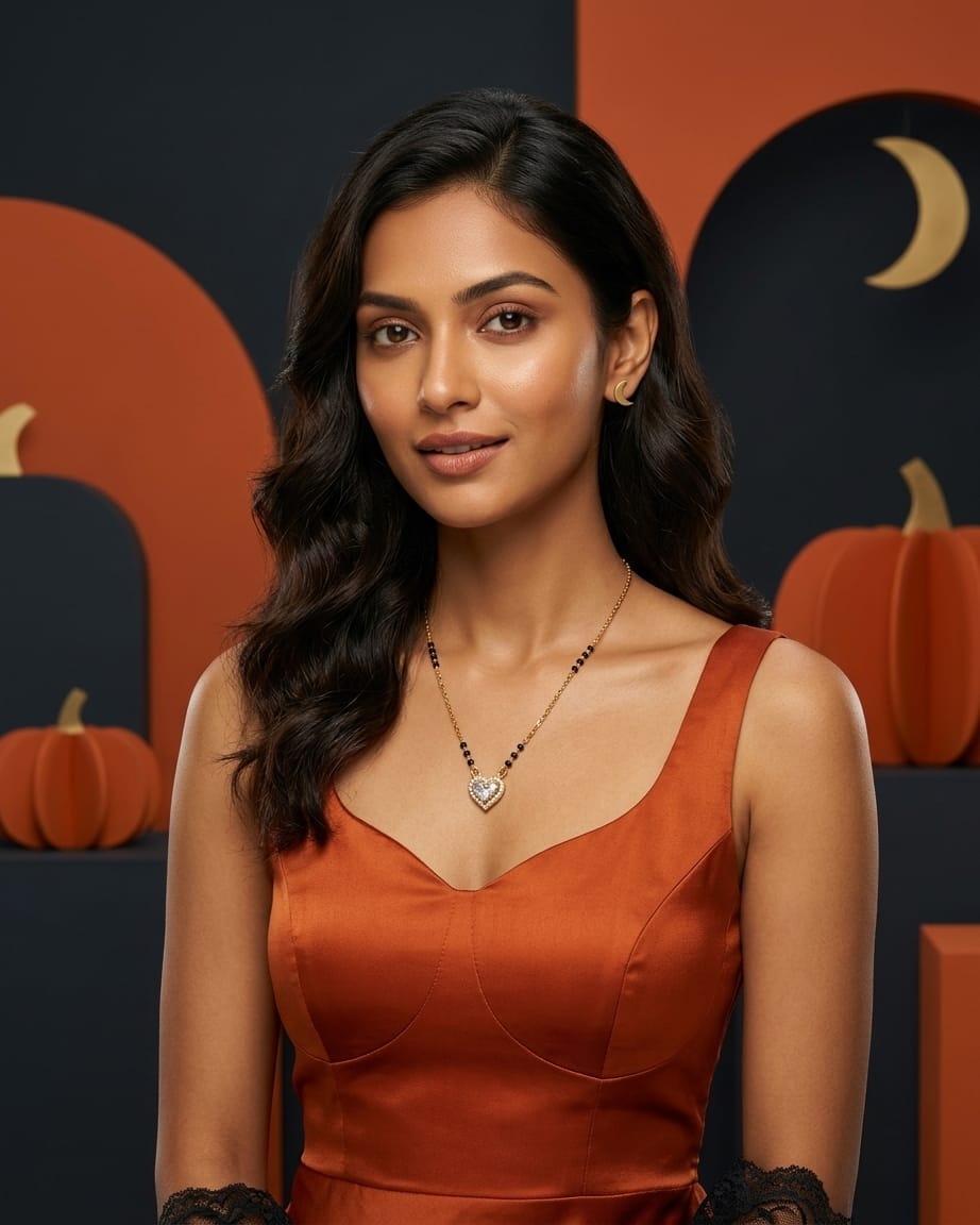 Eternal Heart 18K Gold Plated Mangalsutra Necklace