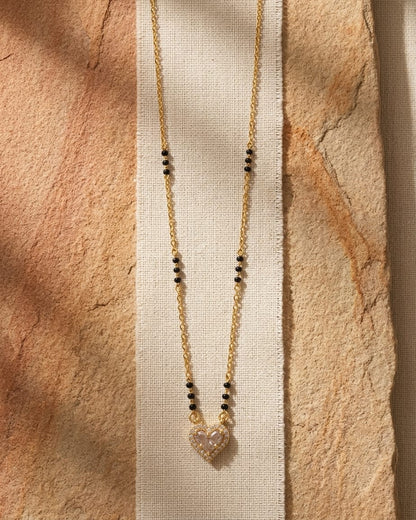 Eternal Heart 18K Gold Plated Mangalsutra Necklace