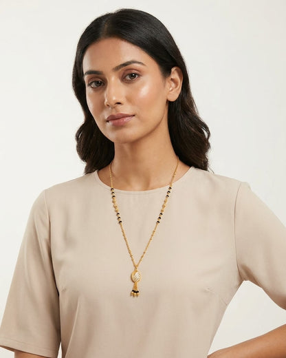 Royal Drop Tassel 18K Gold Plated Mangalsutra Necklace