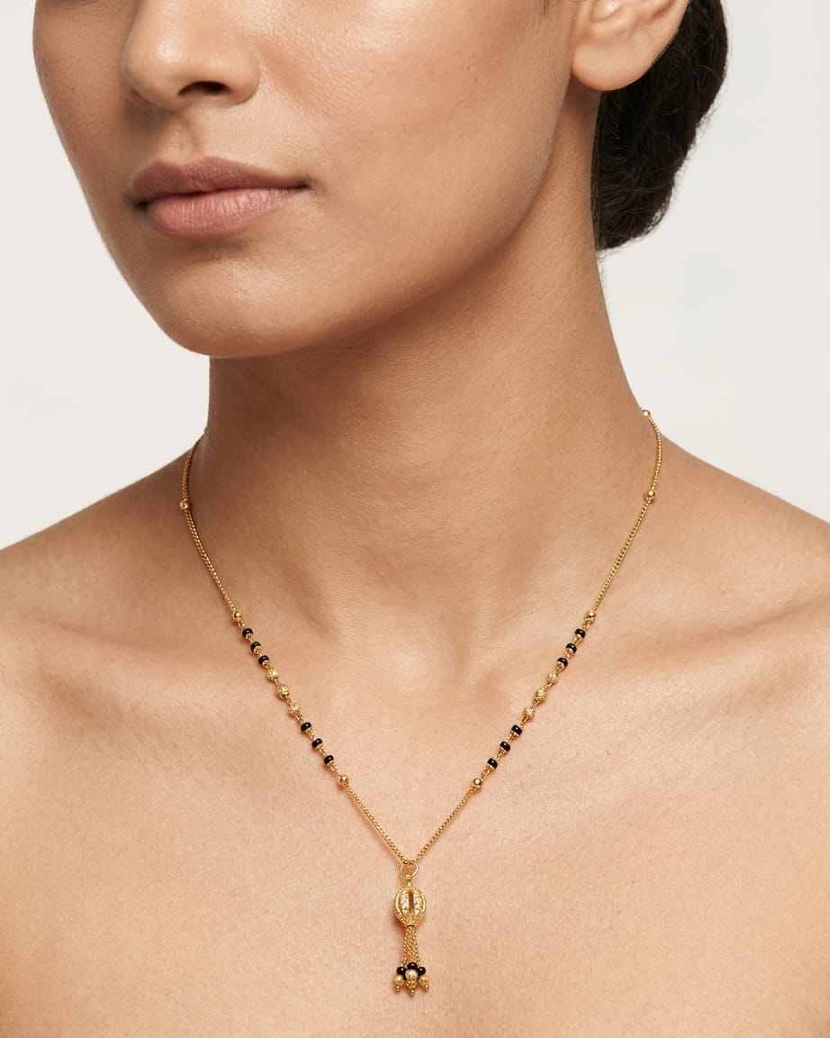 Royal Tassel 18K Gold Plated Mangalsutra Necklace