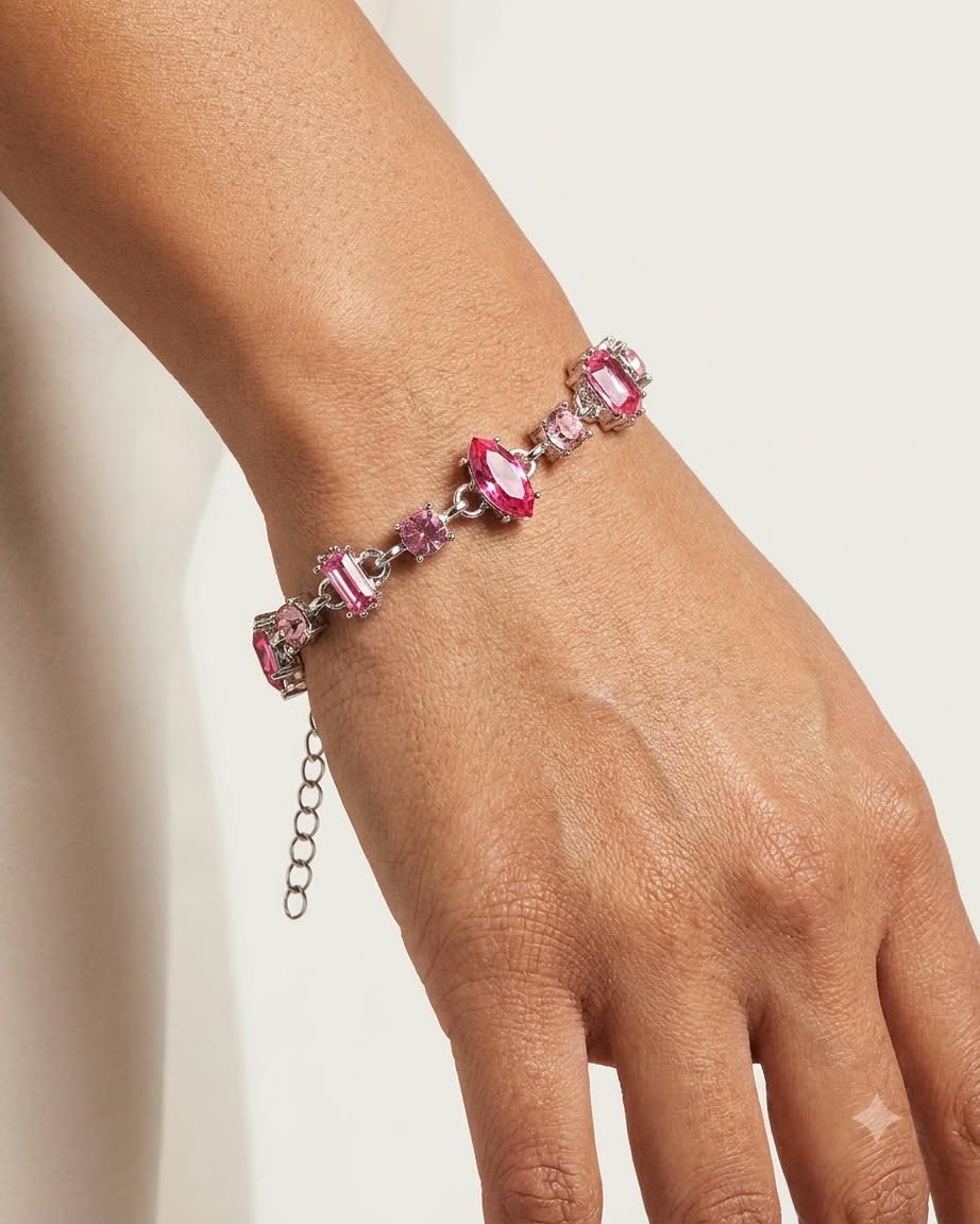 Pink Crystal Elegance Bracelet