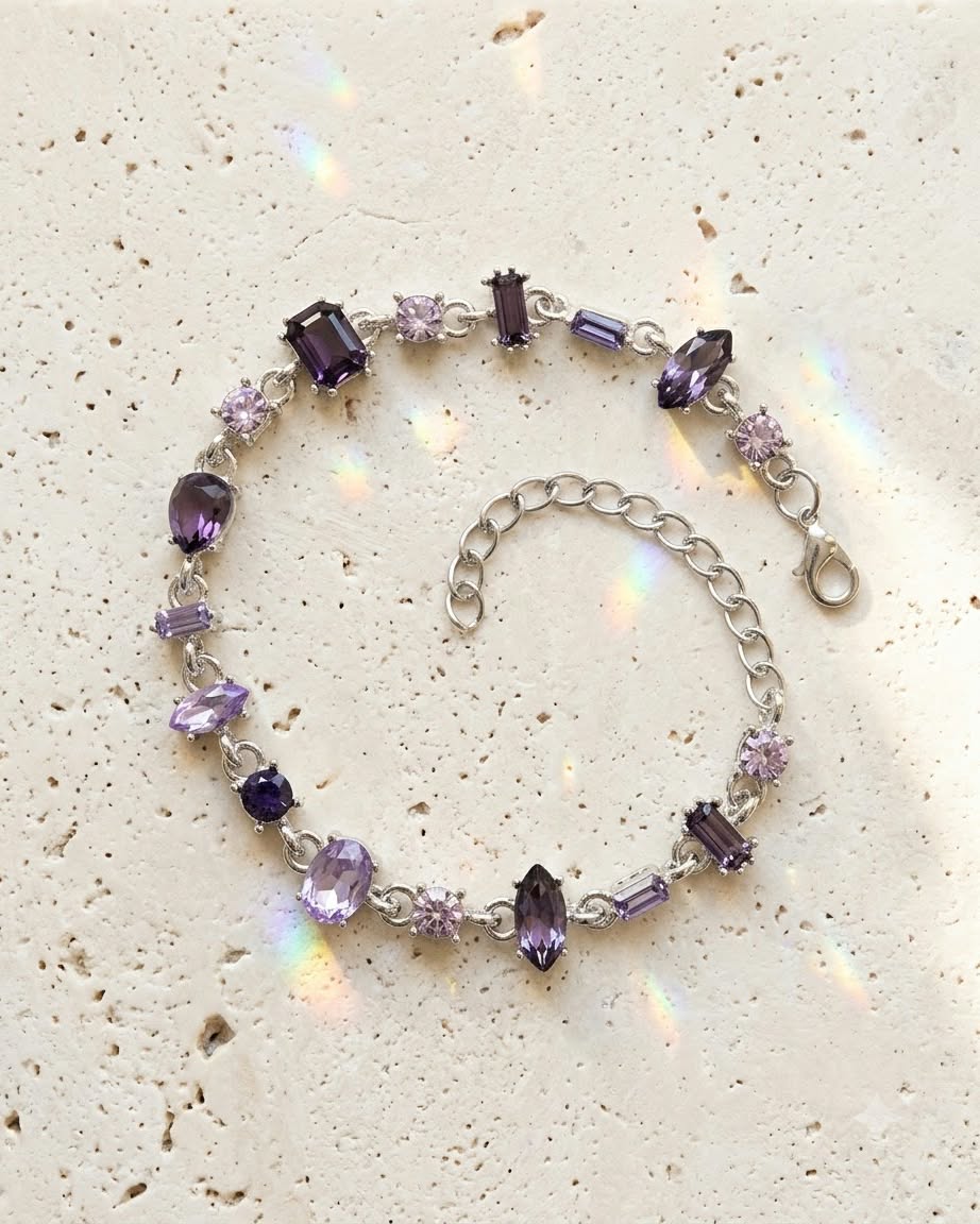 Amethyst Crystal Elegance Bracelet