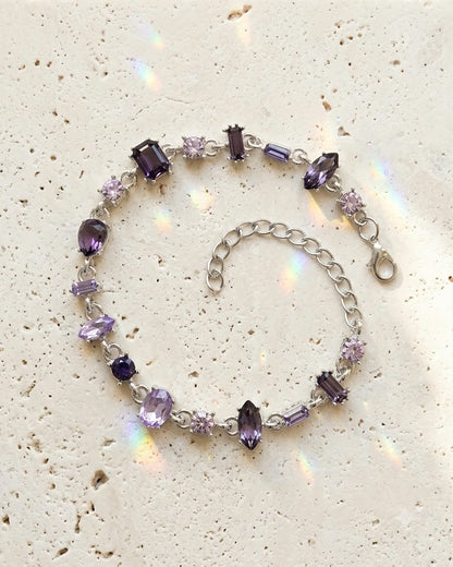 Amethyst Crystal Elegance Bracelet
