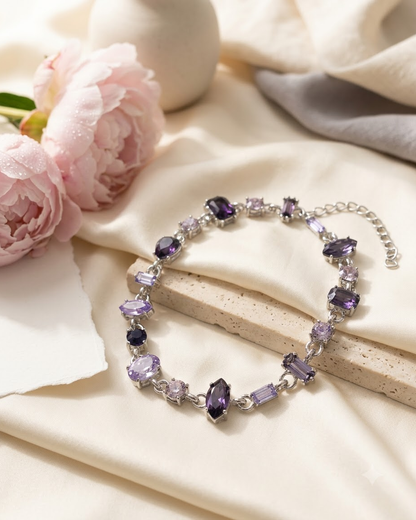 Amethyst Crystal Elegance Bracelet