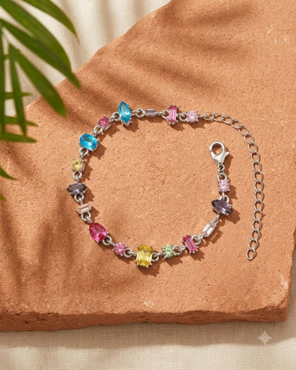 Rainbow Multicolor Crystal Bracelet