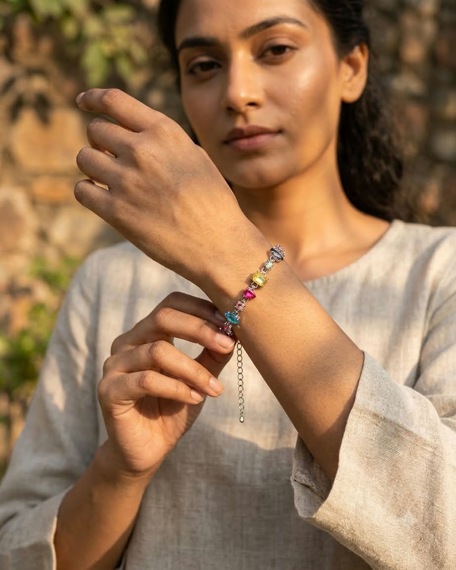 Rainbow Multicolor Crystal Bracelet