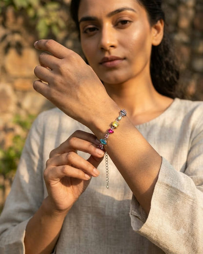 Rainbow Multicolor Crystal Bracelet