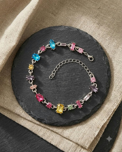 Rainbow Multicolor Crystal Bracelet