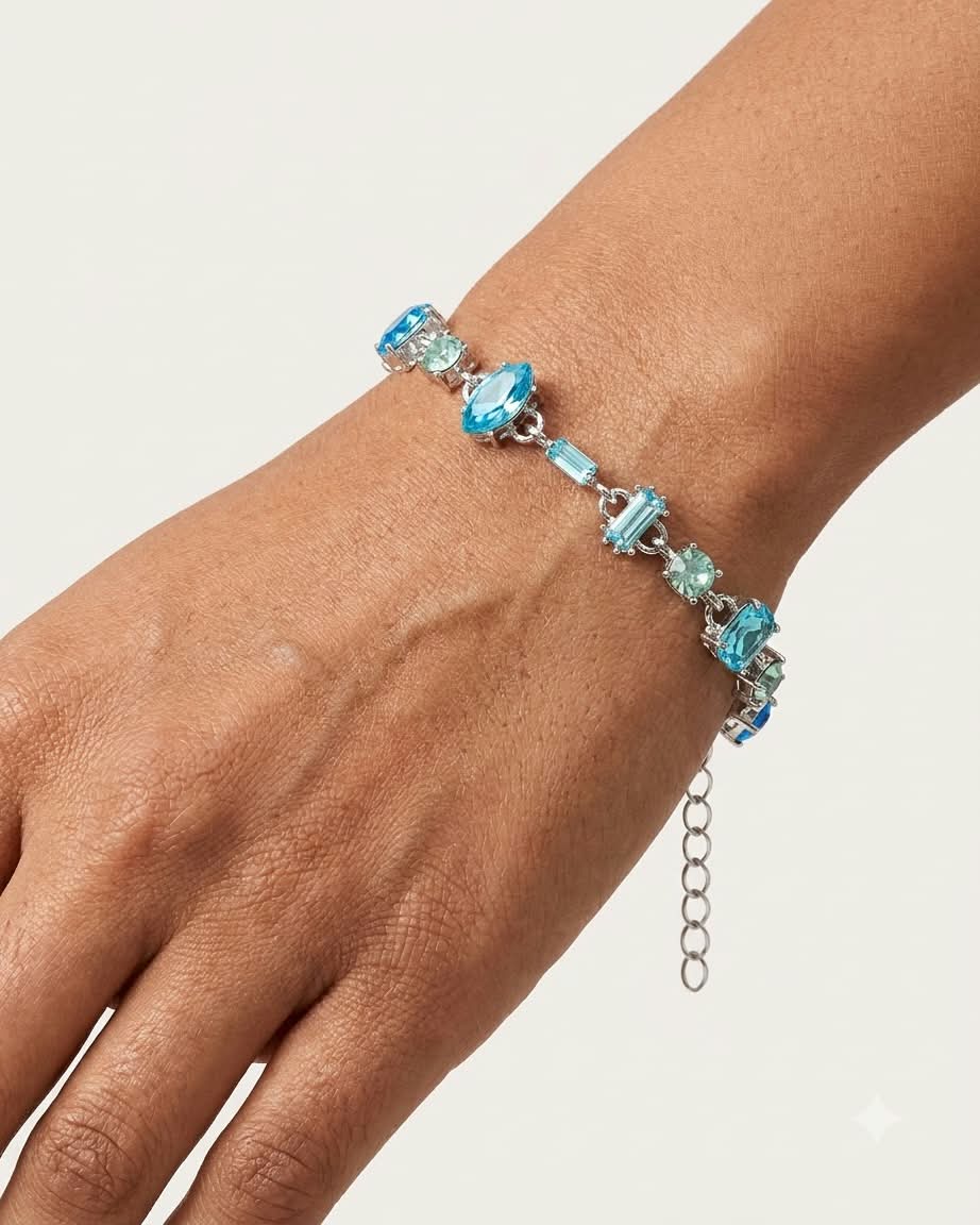 Blue Crystal Elegance Bracelet