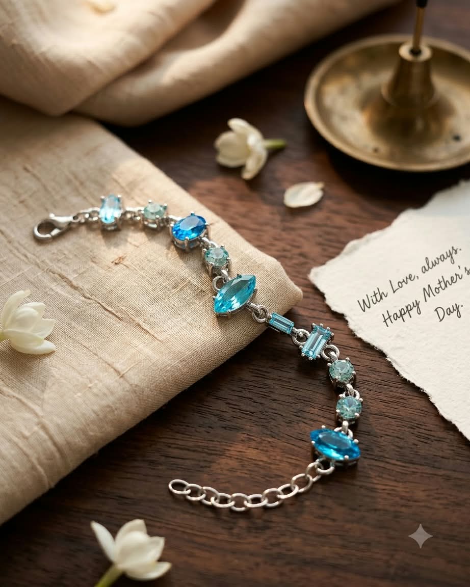 Blue Crystal Elegance Bracelet