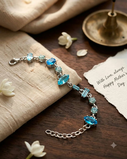 Blue Crystal Elegance Bracelet